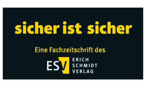 Abbildung des Logos der Fachzeitschrift sicher ist sicher, Partner auf dem Event 36. Münchner Gefahrgut-Tage
